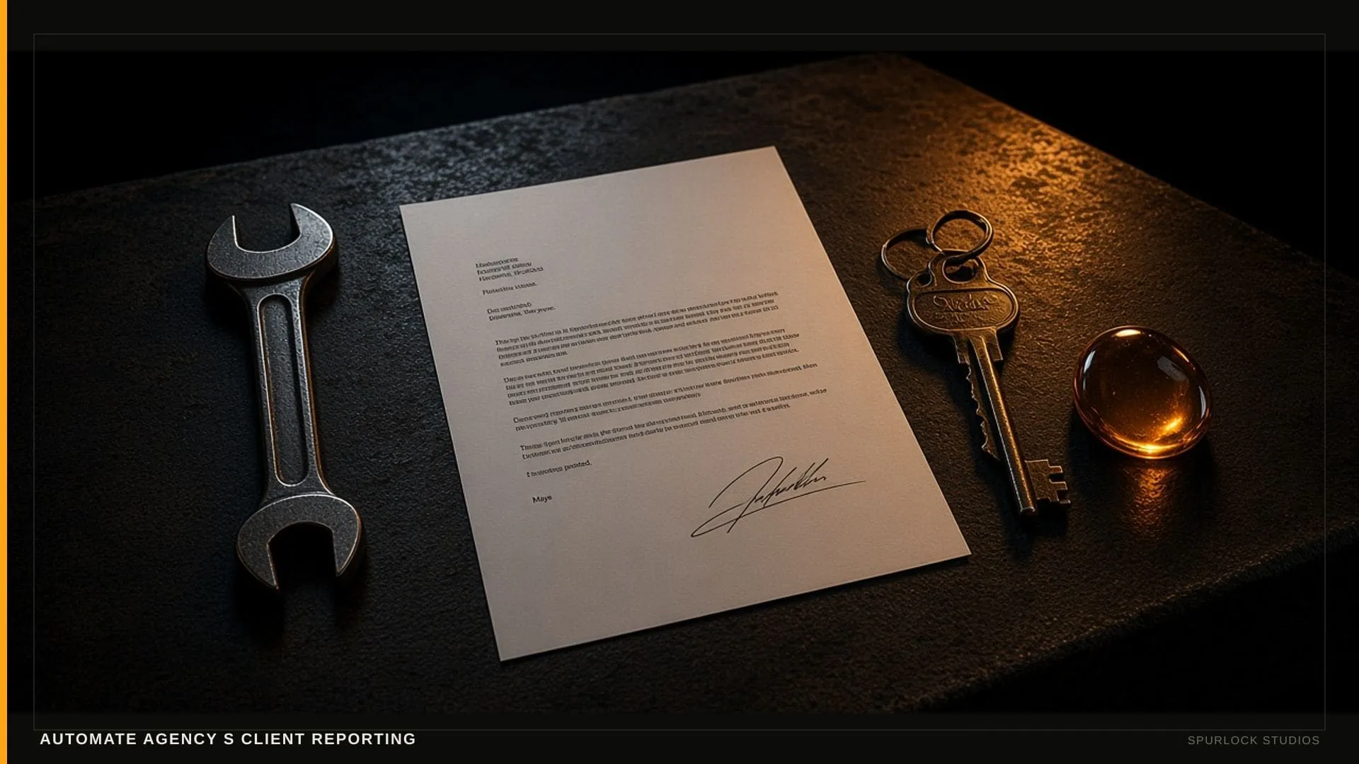 A single wrench vs a signed blank contract. Thesis: AUTOMATE AGENCY S CLIENT REPORTING.