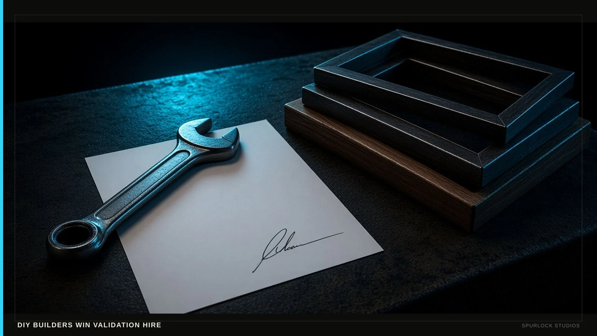 A single wrench vs a signed blank contract. Thesis: DIY BUILDERS WIN VALIDATION HIRE.
