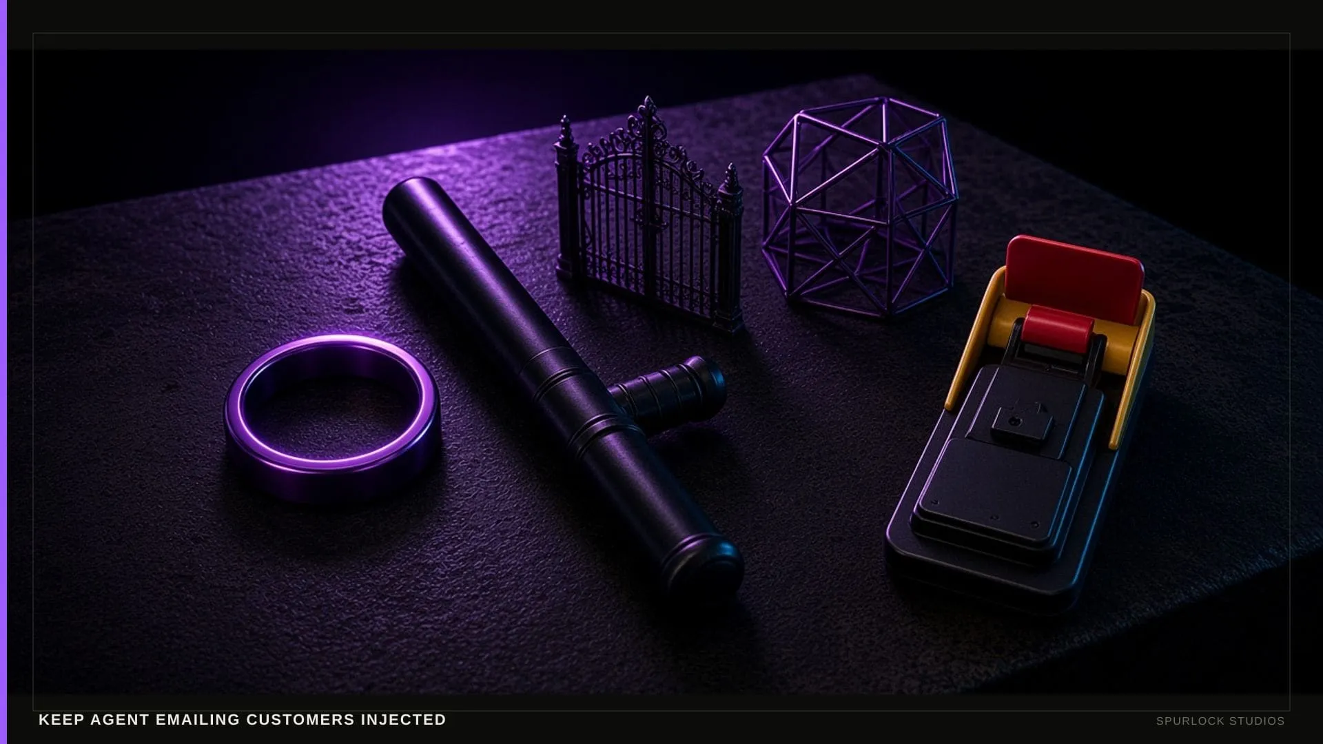 A violet ring. Thesis: KEEP AGENT EMAILING CUSTOMERS INJECTED.