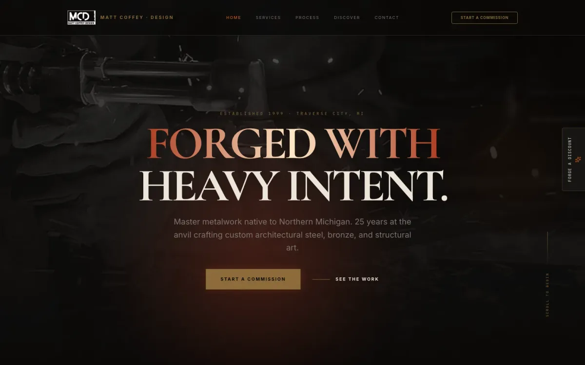 MATT COFFEY DESIGN website