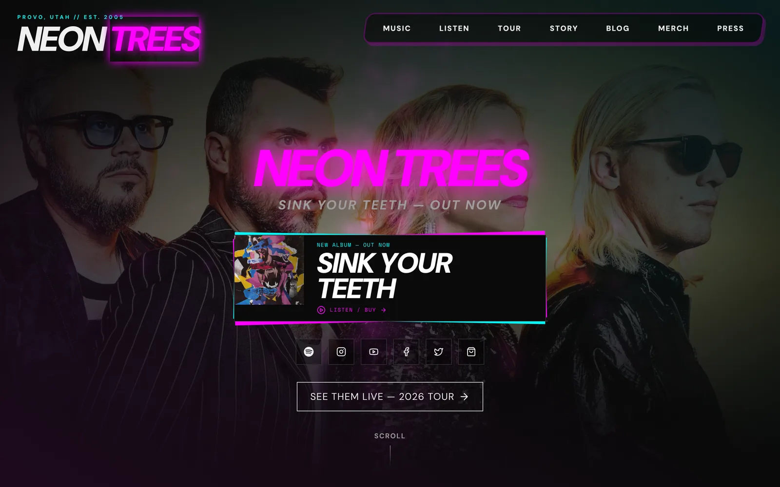 NEON TREES website