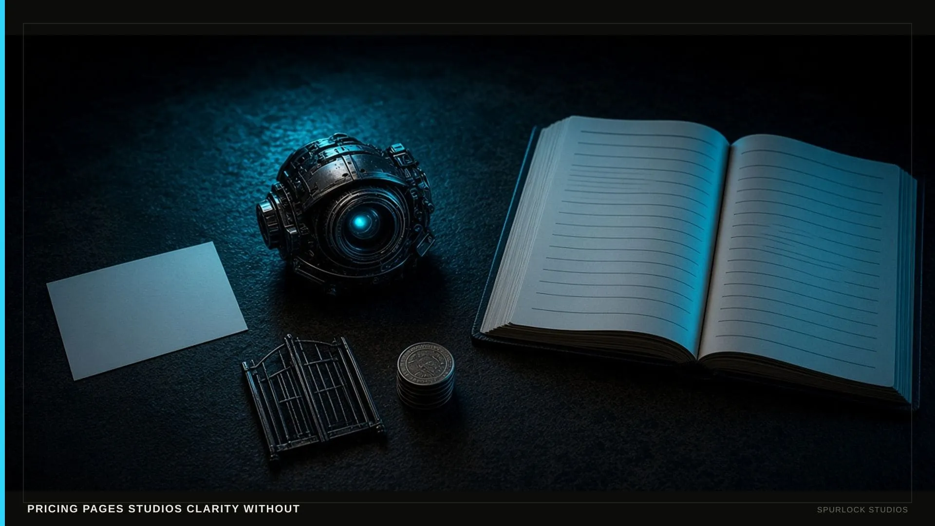 A small text-file card with no glyphs. Thesis: PRICING PAGES STUDIOS CLARITY WITHOUT.