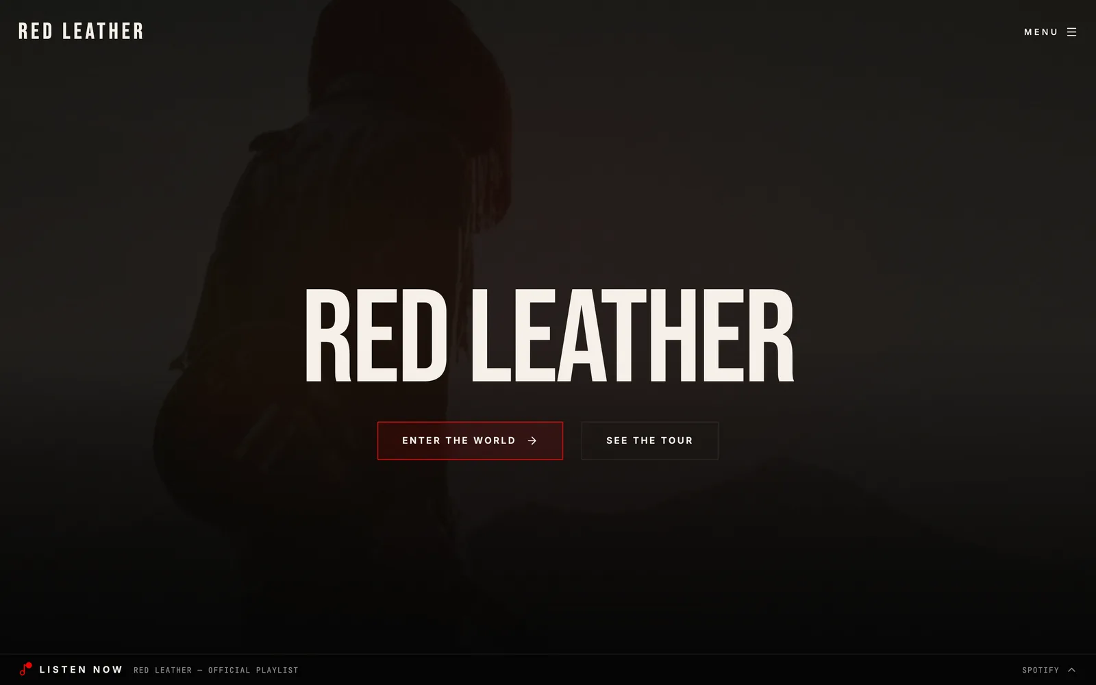 RED LEATHER website